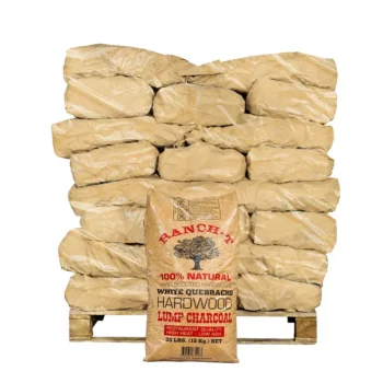 Pallet Ranch t White Quebracho Premium XXL Restaurant Houtskool á 30 zakken