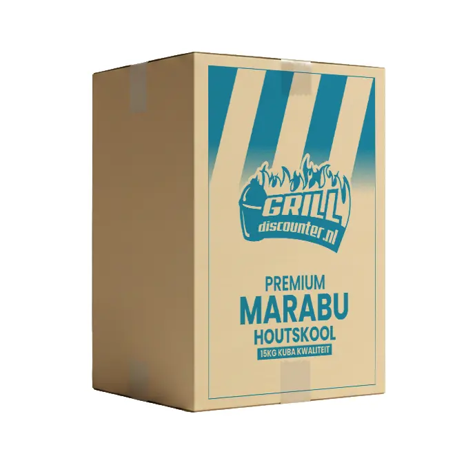 Grill Discounter Marabu Houtskool 15kg + 1KG Aanmaakwokkels